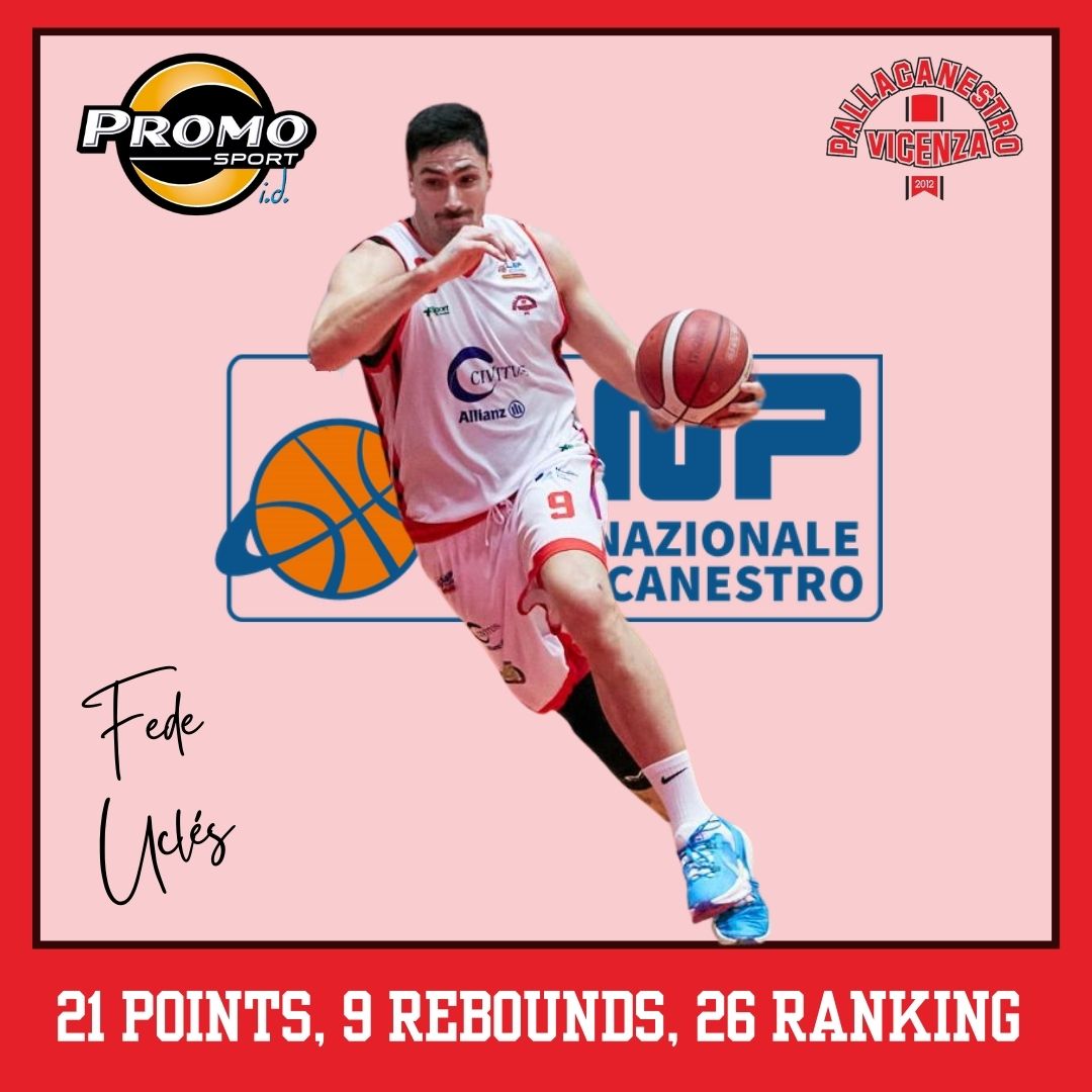 Italy - Serie B 🇮🇹 Fede Uclés had 21 points, 9 rebounds and 2 assists (26 ranking) for Pallacanestro Vicenza #PSFam