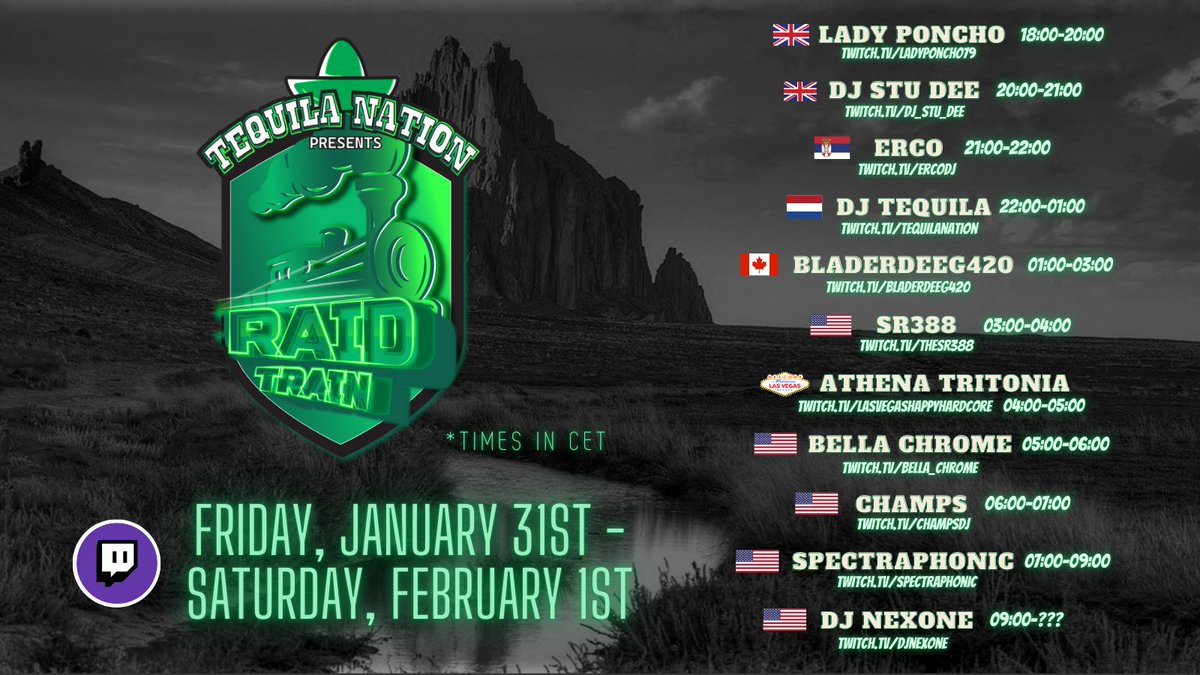 Tequila_DJ's tweet photo. We got a Friday Night Riot on our hands ! A whopping line-up, stacked with heavy hitters! https://t.co/FnCel99JOQ