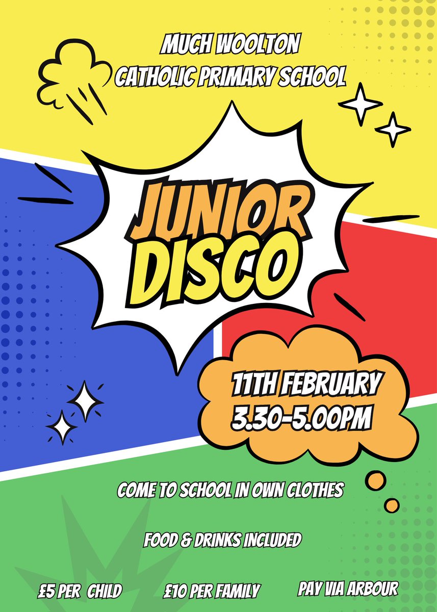 MuchWoolton_PTA's tweet photo. Our discos are coming up this term…don’t forget to buy your tickets via Arbor 🪩 https://t.co/4iFN4dLQ68
