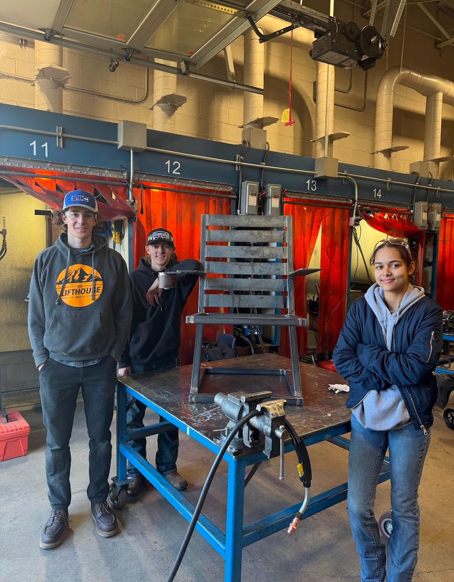 ctecnow's tweet photo. Last week, some of our Welding students participated in a regional welding competition at Bingham High. All students did well! Congrats to Ande, Nariska, and Evan who took first place in the team fabrication event, and Wes who took first in the individual competition! https://t.co/LjMWS4RKnJ