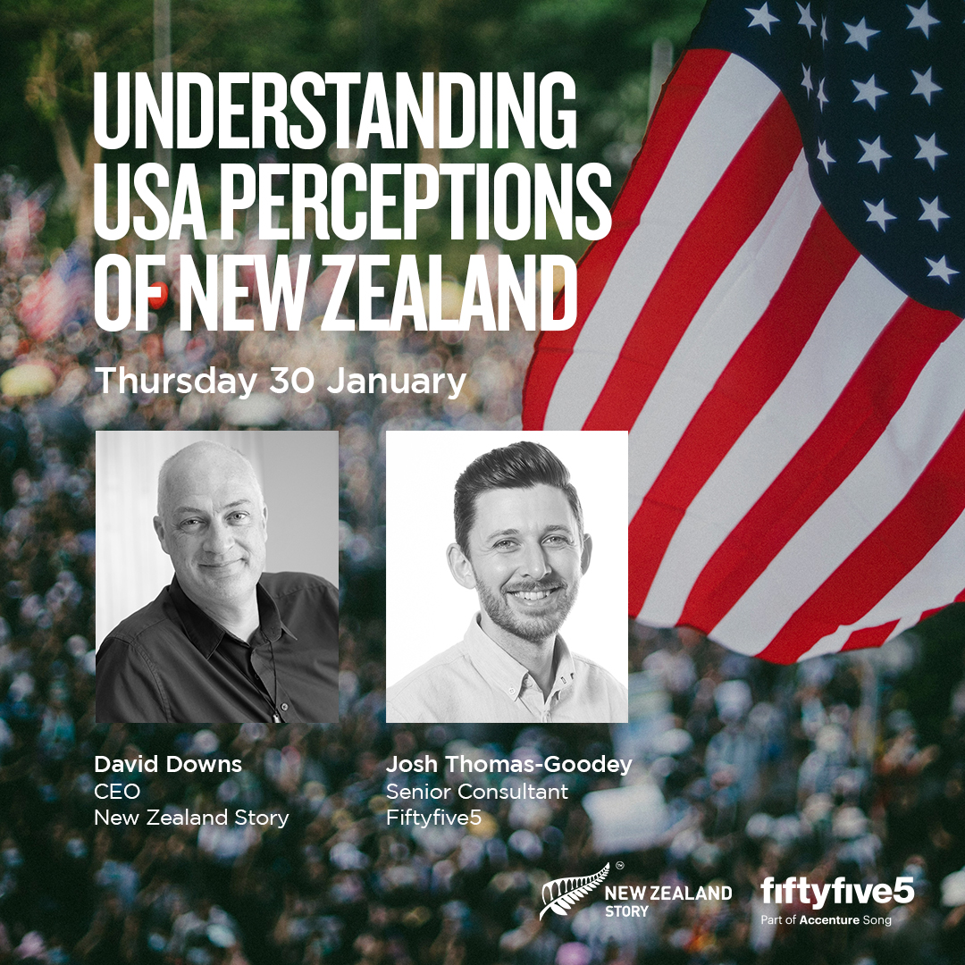 🔍This is the last chance to register for our upcoming Webinar: Understanding USA Perceptions of New Zealand. Unlock fresh insights about how American consumers view their own nation and what shapes their perceptions of other countries. 

Register now: ow.ly/Kofy50UO8PN