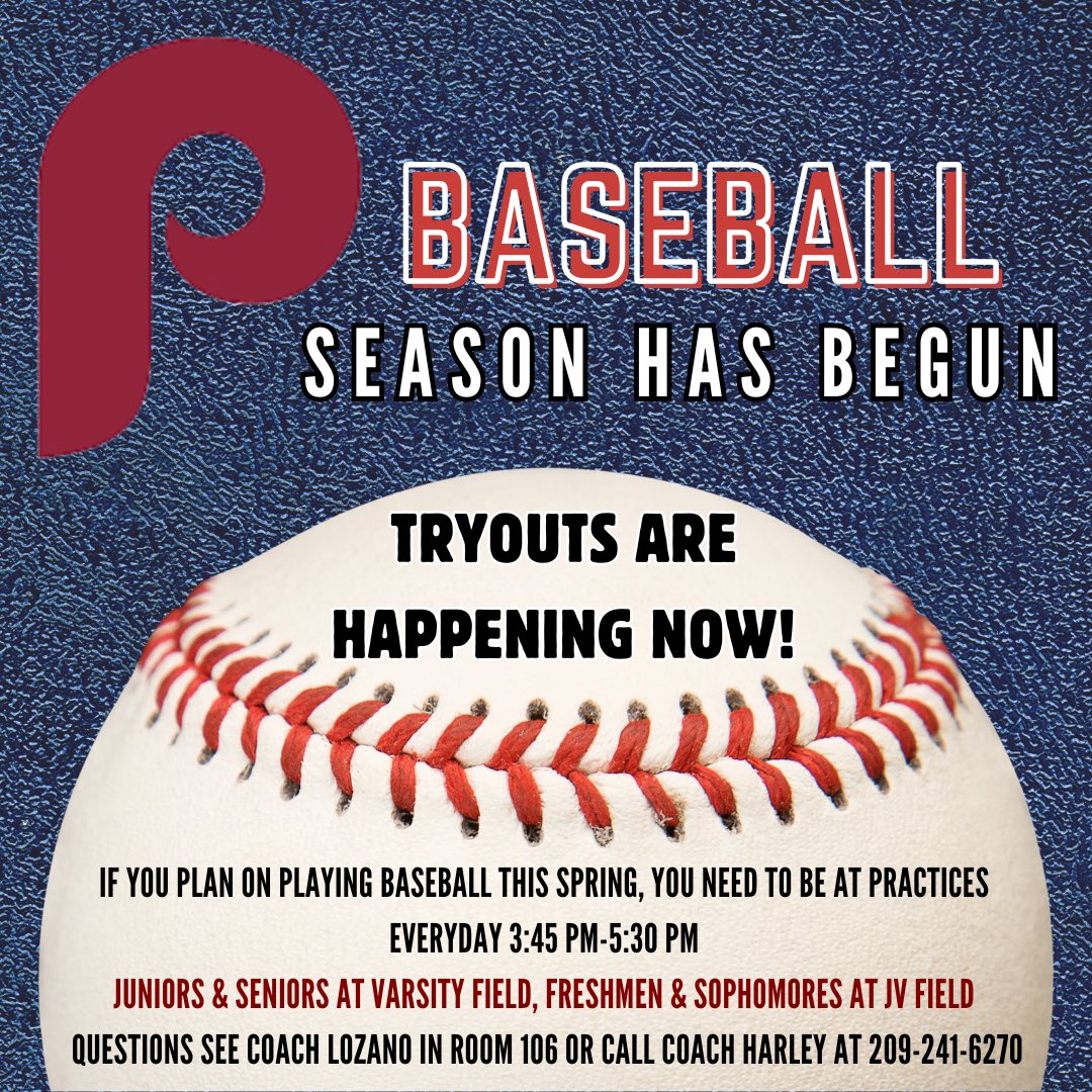Tryouts start today!! See you out on the ball field!! 💯⚾️