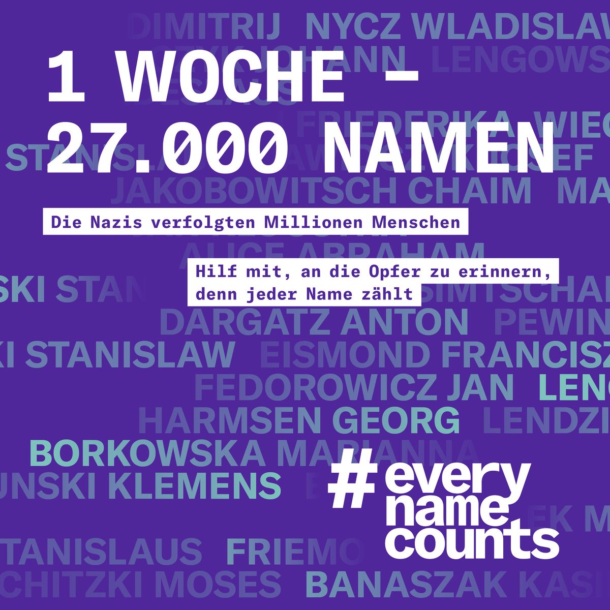 LoveGuerillero's tweet photo. ❤️🖤#everynamecounts: 1 Woche – 27.000 Namen.
Die Nazis verfolgten Millionen Menschen. Hilf mit, an die Opfer zu erinnern – jeder Name zählt!
#80JahreBefreiung #auschwitz #jahrestag #holocaustgedenktag #GeradeJetzt https://t.co/Y8EnQdg1se