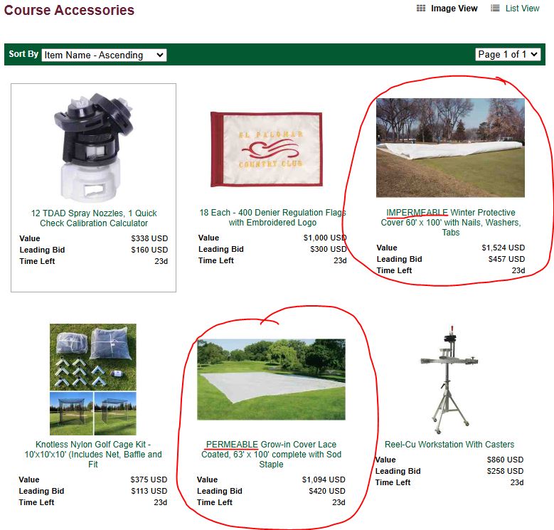 GreenJacket_TC's tweet photo. Support the @GCSAA @GCSAAFoundation in bidding on our @GreenJacket Turf Covers. We donated one #IMPERMEABLE winter protection cover and one #PERMEABLE Grow-in Cover. Don't miss your opportunity to secure #turfprotection while supporting the #GCSAA Foundation! @GCSAAConference https://t.co/DkiSNxtyNN