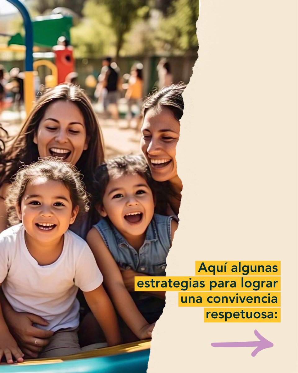 📢En este tiempo la niñez y adolescencia comparten más con sus cuidadores, siendo una gran oportunidad para fortalecer vínculos, pero también para generar estrés si no manejamos bien las dinámicas🧐

Aquí 5 estrategias para una convivencia respetuosa👇🏼
