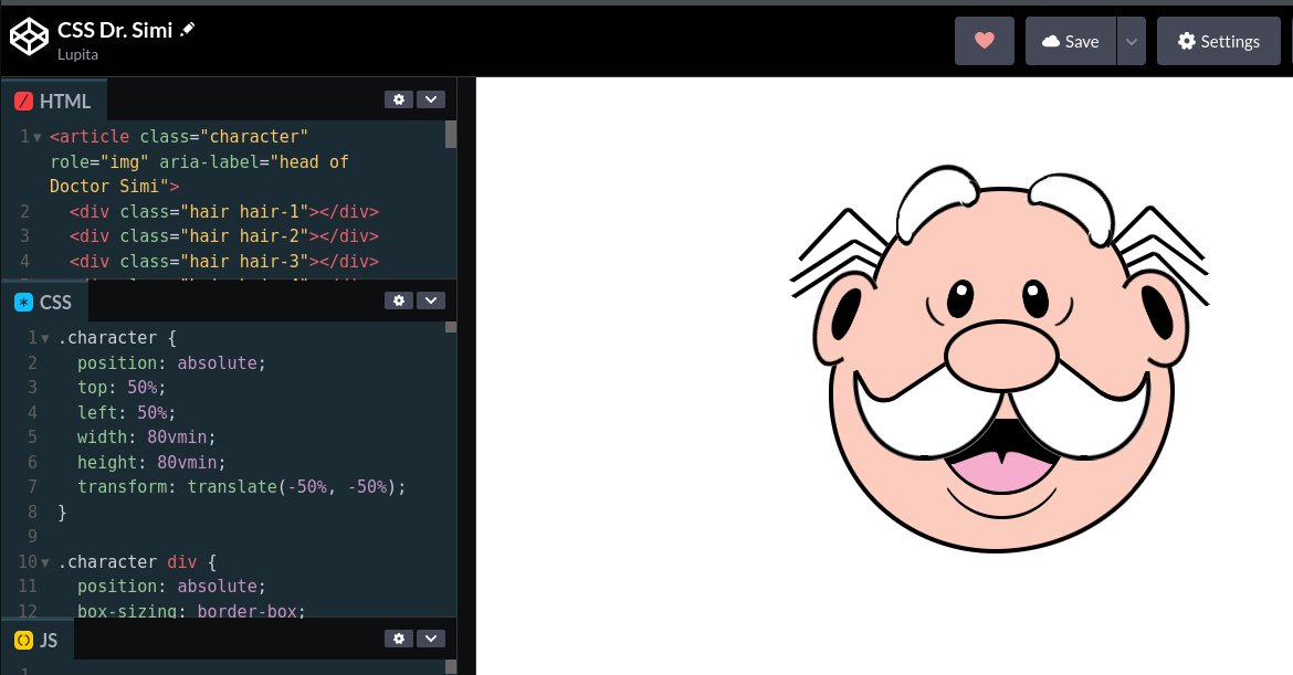 Dr. Simi hecho en CSS puro 🫶🤭

codepen.io/lupitacode/pen…