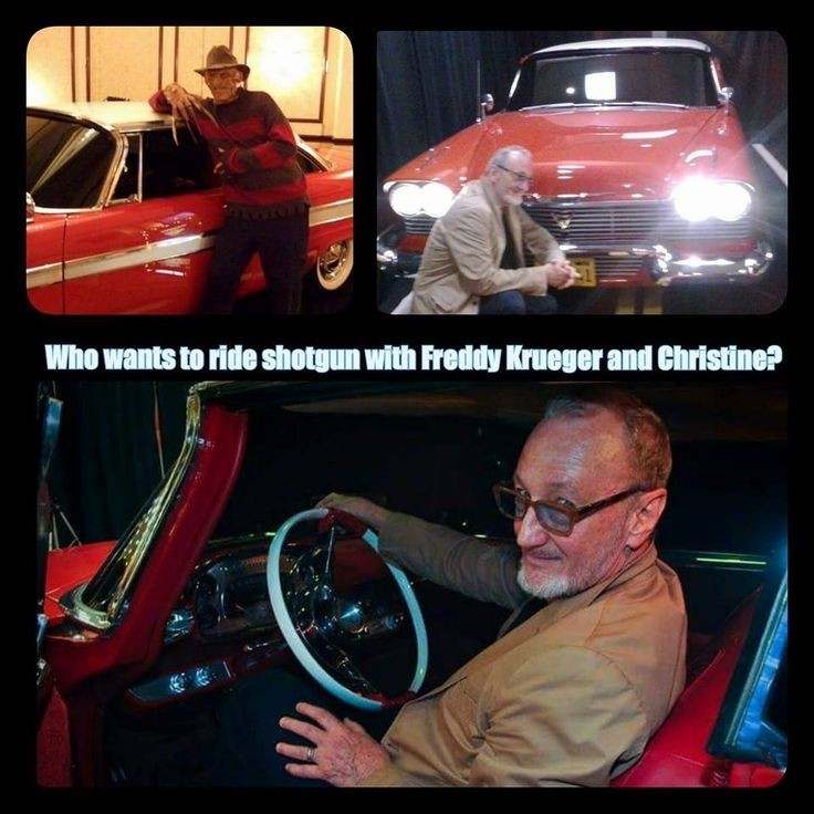 ImmortalisDB's tweet photo. Robert Englund driving Christine. https://t.co/w621WCZc9n