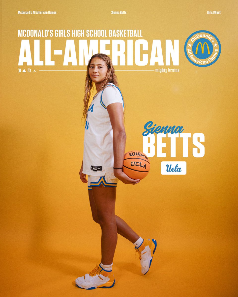 UCLA Women's Basketball (@uclawbb) on Twitter photo Order up! 🍔
Sienna Betts is our newest <a href="/McDAAG/">McDonald's All American Games</a> All-American!
#GoBruins Order up! 🍔
Sienna Betts is our newest <a href="/McDAAG/">McDonald's All American Games</a> All-American!
#GoBruins