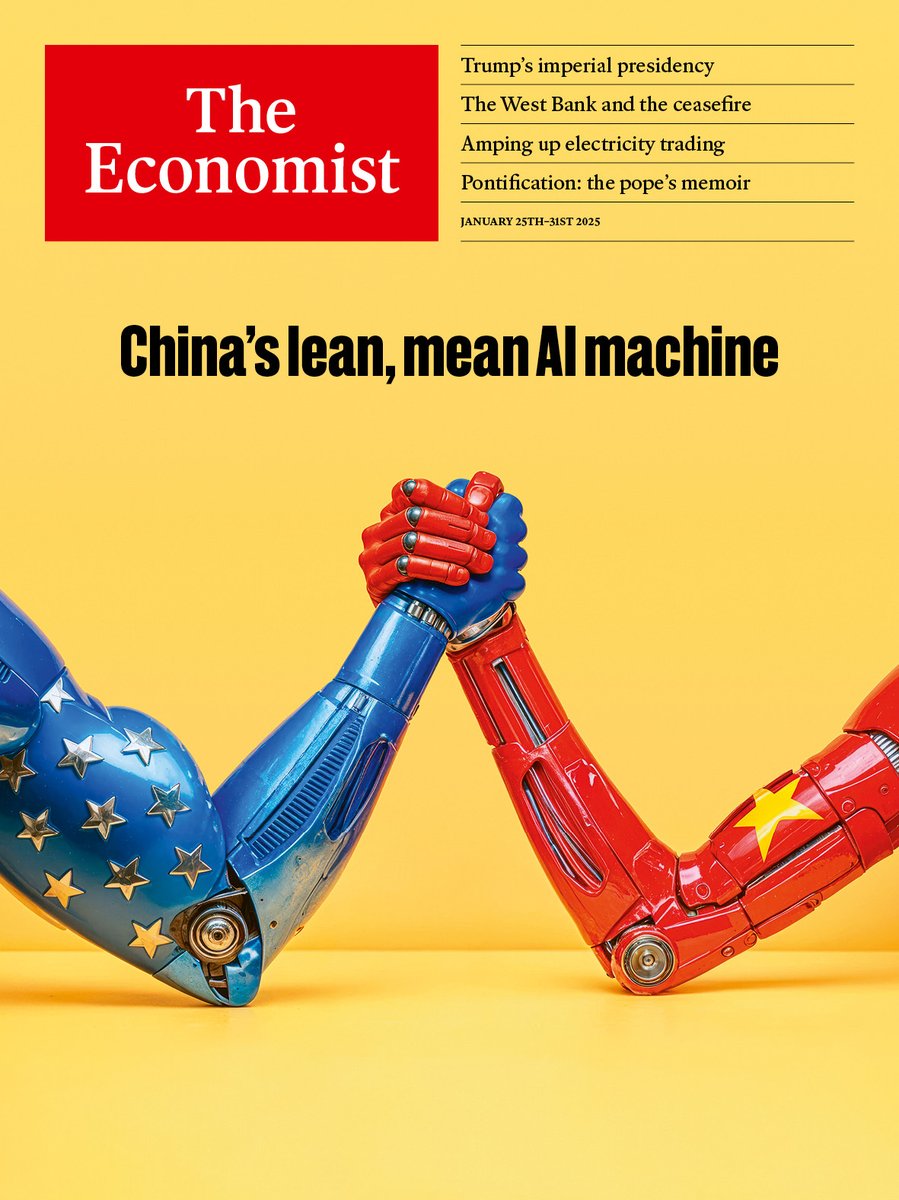China’s progress in AI is startling because it had been so far behind—and because America had set out to slow it down econ.st/40PXVwe

Illustration: Javier Jaén