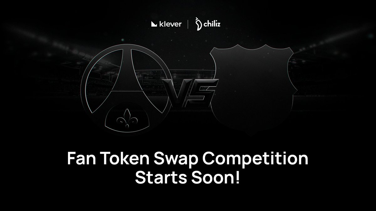 klever_io's tweet image. ⚽ Calling all sports fans! 🏟️

A new #SwapCompetition is kicking off soon, featuring your favorite fan tokens from @Chiliz! Can you guess which teams are joining the action? 🤔

Stay tuned, champions. It's game time! 🚀

#ChilizChain #KleverWallet