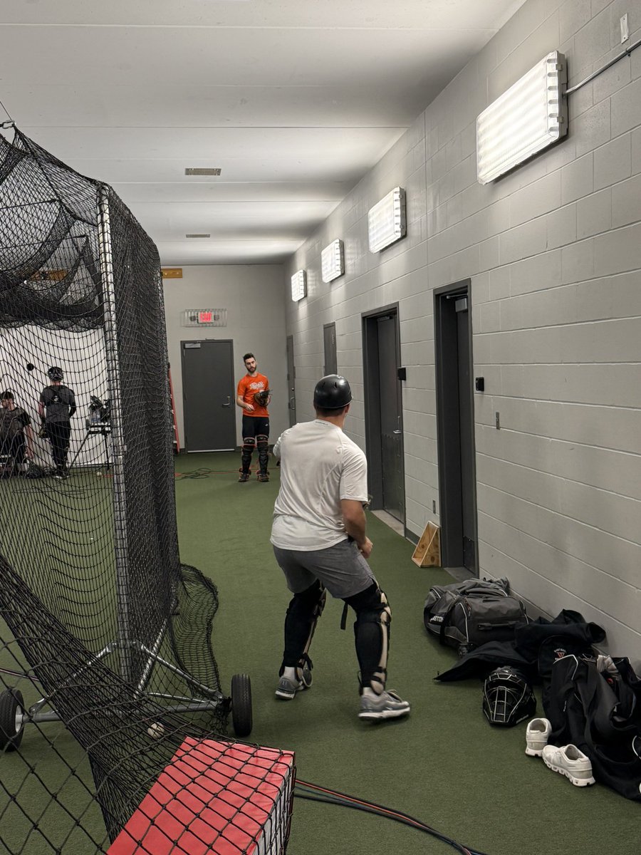 Catchers getting work done in Knief!