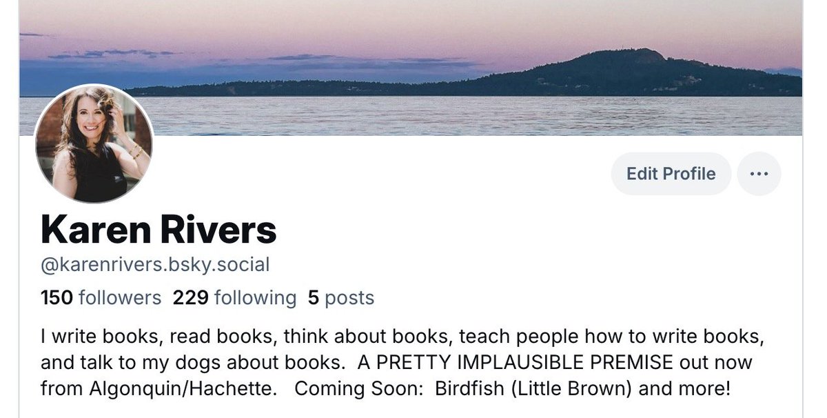 karenrivers's tweet photo. Long past the "right" time to do so, I'm doing so.   Follow me there for book recs and pictures of things I like.   👋 https://t.co/H4P3aCg7cw