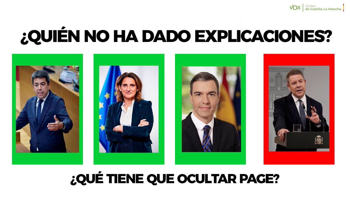 Emiliano García-Page sobre la DANA: “Me conformaría con aprender de los errores”

Nosotros con que los expliques en las Cortes.

 #GarcíaPageEH