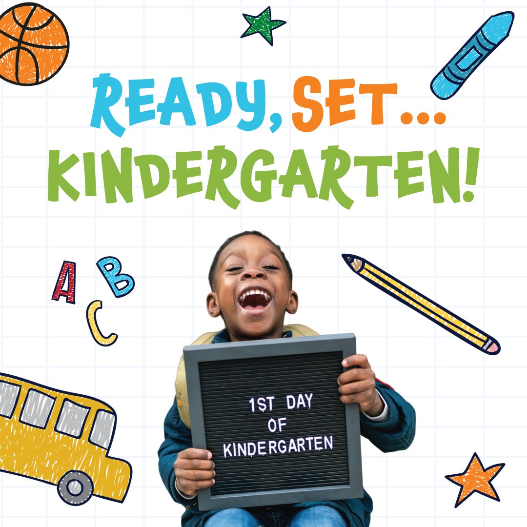 my_pcs's tweet photo. Kindergarten is just around the corner! 🖍️ Attend Ready, Set... Kindergarten at an elementary school near you on February 4, 5, or 6th to meet teachers and begin registration to start kindergarten in the fall. Find your school's date and time: https://t.co/EBw3wz7s12. https://t.co/cjhwiPQnzy