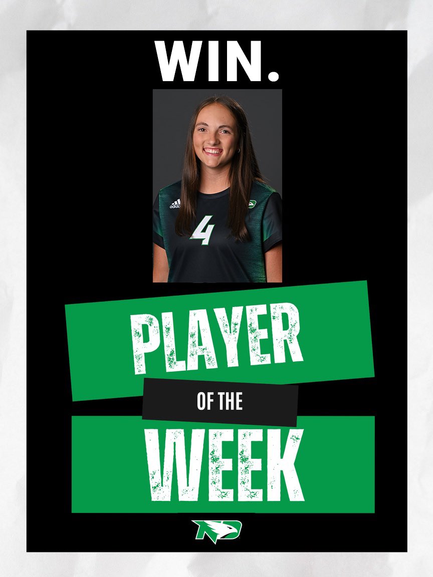 UNDsoccer's tweet photo. New year, same game-changing skills! Congrats to Avery for kicking off 2025 as our first Player of the Week! 💪 

#UNDproud | | #LGH https://t.co/6VFk0oHzYk