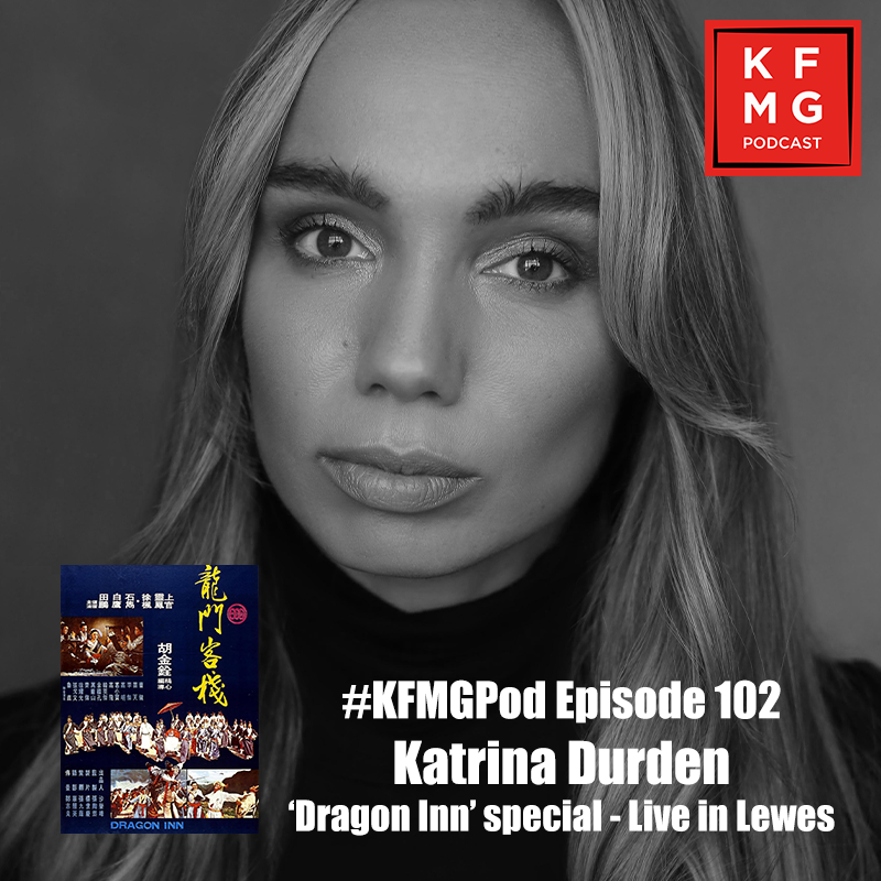 KFMovieGuide's tweet photo. OUT NOW! Our first LIVE episode of #KFMGPod features the actor and martial artist @katrinadurden (#DoctorStrange, #RedSonja) and @TheMikeFury, recorded after a screening of #KingHu's #DragonInn at @LewesDepot as part of the @BFI's #ArtOfAction season.
.
🔊 https://t.co/f8o4C9dzhO https://t.co/QzPmq3pXT0