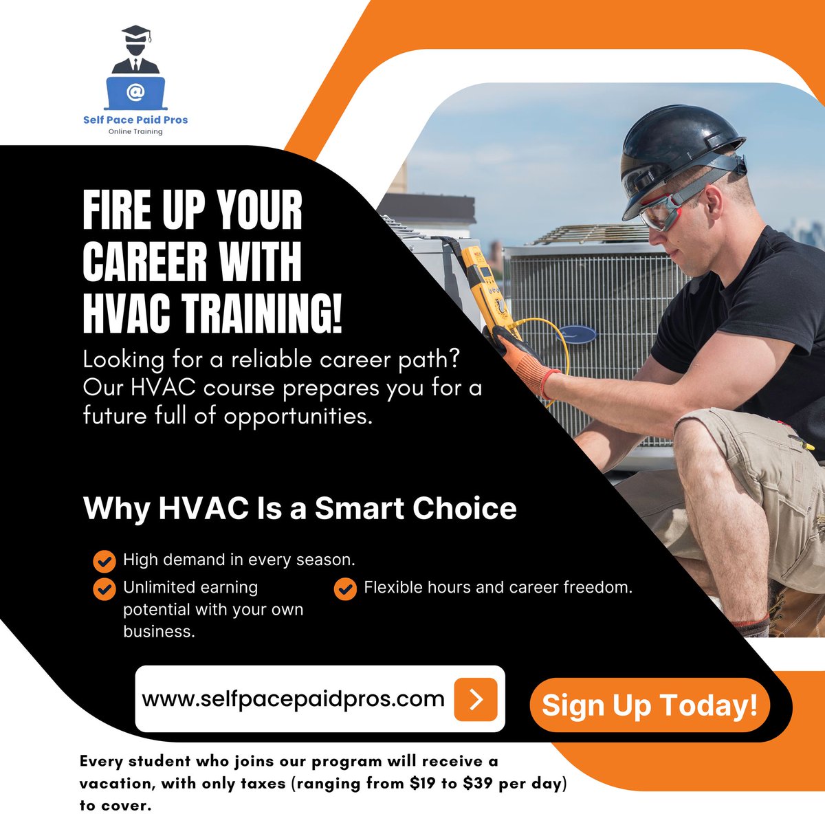 SelfPacePaidPro's tweet photo. 🔥Fire Up Your Career with HVAC Training!
🌟Looking for a reliable career path? Our HVAC 
 course prepares you for a future full of opportunities.
👉https://t.co/MqUBzMxBaL
📍Location: St Charles, Missouri
  #HVACTraining #LearnHVAC
  #SkilledTrades https://t.co/YF9Ypd7cly