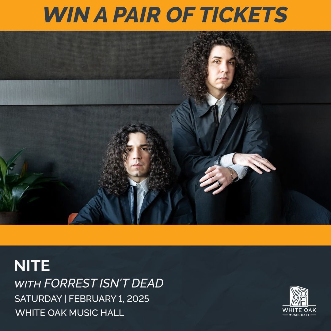 <a href="/wearethenite/">NITE</a> will be taking the Upstairs stage this Saturday 2/1, and we're giving you a chance to win two tickets to the show 🖤

Enter now: buff.ly/4hc6VSf ✨