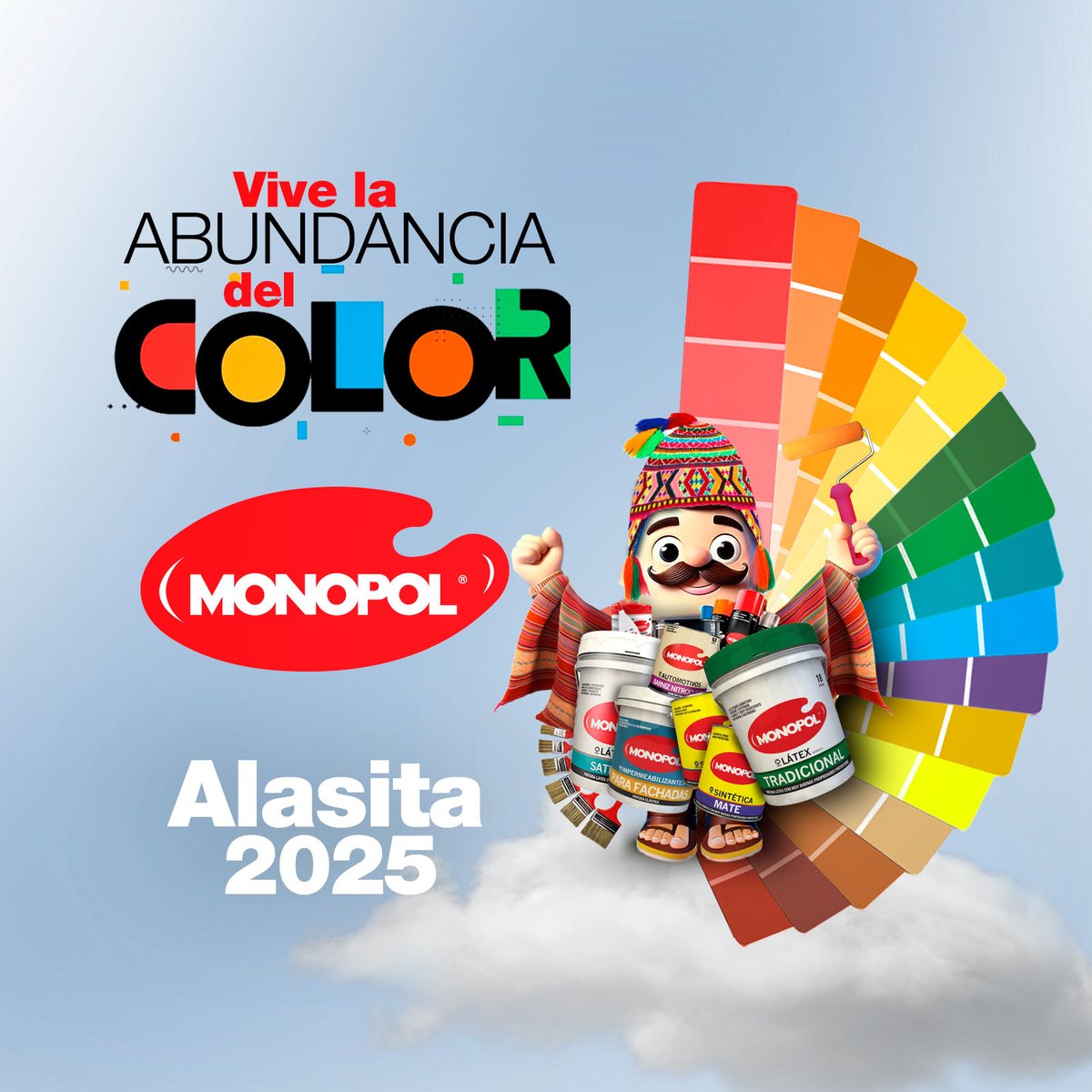 pinturasmonopol's tweet photo. Alasitas es el momento perfecto para soñar en grande y confiar en la magia de nuestras tradiciones. Pide tus deseos y prepárate para un año lleno de buena suerte, abundancia y mucho color.
¡Que cada sueño se haga realidad!

#Monopol #Alasitas https://t.co/3hTHWvphXG