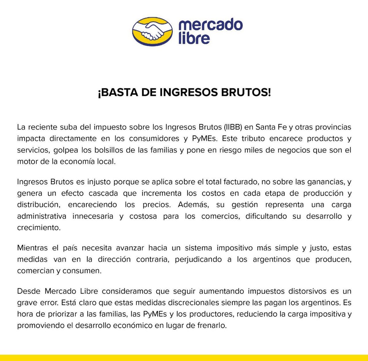 tipitoenojado's tweet photo. Baja los ingresos brutos https://t.co/VpjhSl92Vr