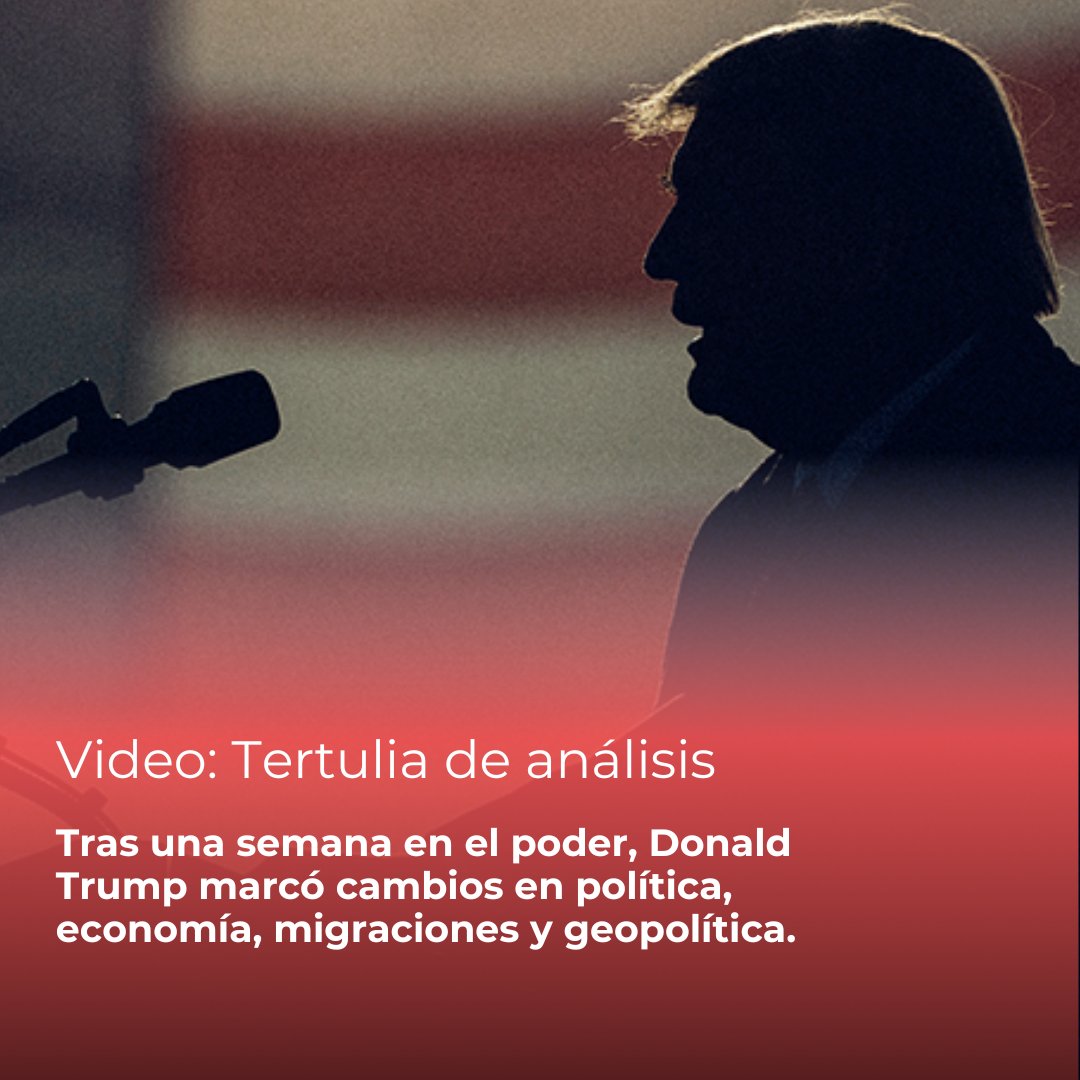 Tras una semana en el poder, <a href="/realDonaldTrump/">Donald J. Trump</a> marcó cambios en política, economía y geopolítica.

En Radio Informarte analizamos estos efectos en una tertulia con <a href="/AlbertoSchnei13/">#EsClaudia</a> y <a href="/fcovicencio/">Francisco Vicencio</a>

Mirá y escuchá aquí ➡️ informarte.com.uy/tertulia-los-e…
