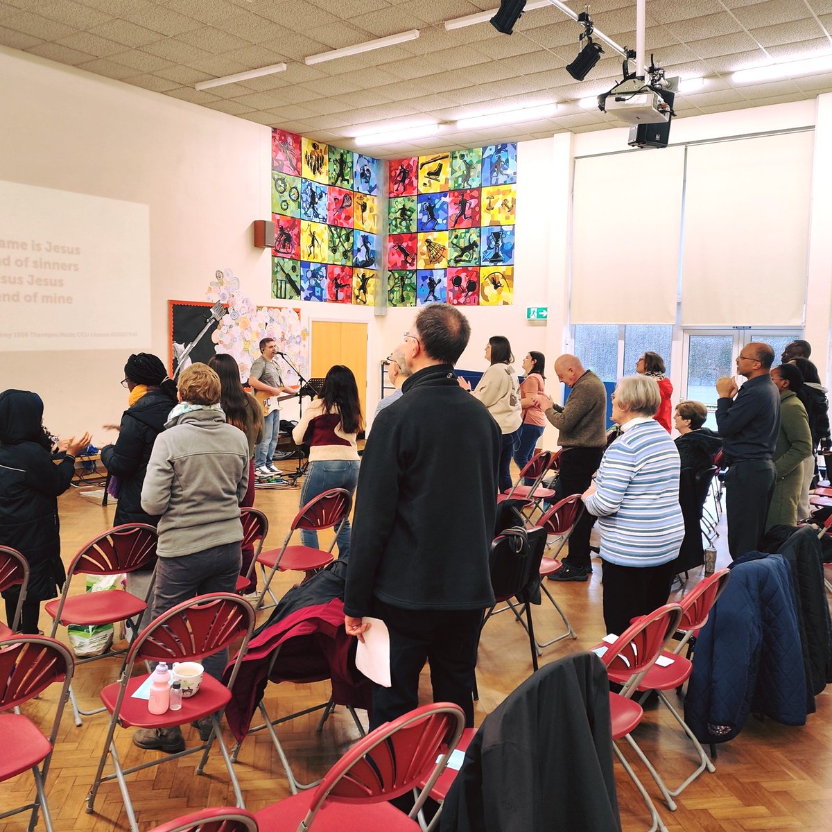 TrinityLifeSwin's tweet photo. On a cold Sunday morning, TLC gathered to worship, pray, learn from the Bible, &amp; fellowship. The kids' messy challenge: build the tallest tree. The grown-ups learned why it matters that Jesus Christ is fully God &amp; fully man.

There's room for you, so why not join us one day soon? https://t.co/1loTrjETfx