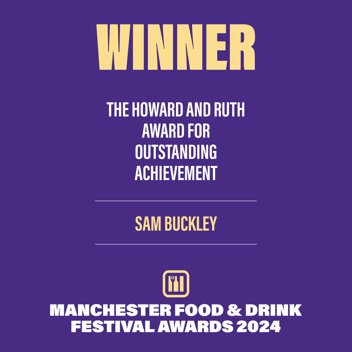 Next up is THE HOWARD AND RUTH AWARD FOR OUTSTANDING ACHIEVEMENT!

And the winner is...

🥁🥁🥁

Sam Buckley