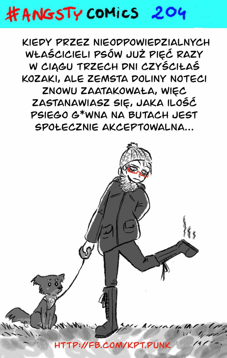 kpt_punk's tweet photo. Obawiam się że żadna. Sprzątającie po swoich psach, ja sprzątam. #angstycomics #polskikomiks #pieski https://t.co/sR9ImvVKi2