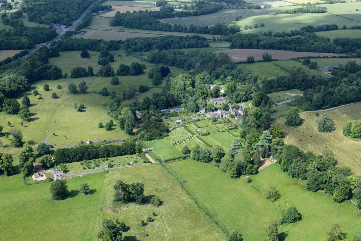 Easton Walled Gardens aerial image - Lincolnshire. Originally part of the Easton Hall estate established in 1592. The house was demolished in 1951. #EastonWalledGardens #aerial #image #Lincolnshire