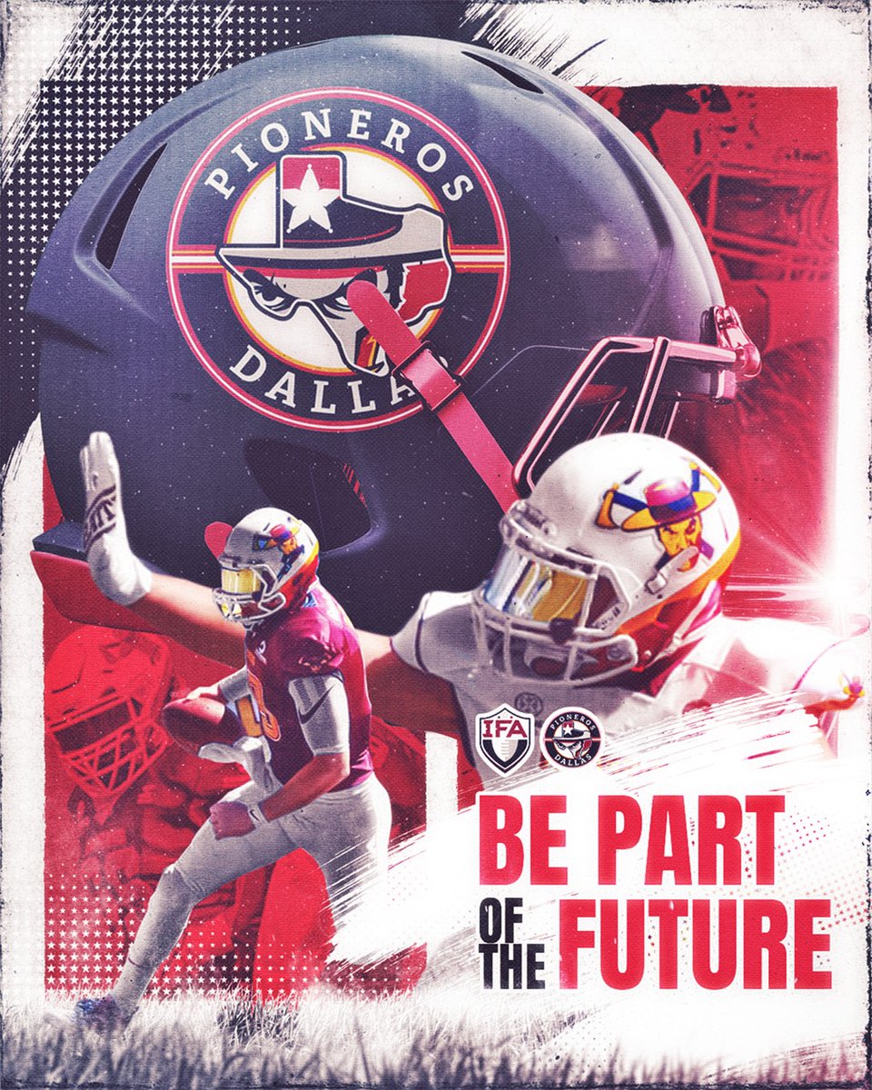 DallasPioneros's tweet photo. We bring a history of winning in #México now we will continue that culture in #Texas
2️⃣0️⃣2️⃣5️⃣ ⚫️⚪️🔴🟡 
#borntoplay l #livetowin 
Will you be part of the #Pioneros and create your legacy on the international field?

#theifafootball l #beseen https://t.co/8B2gmgEUKW