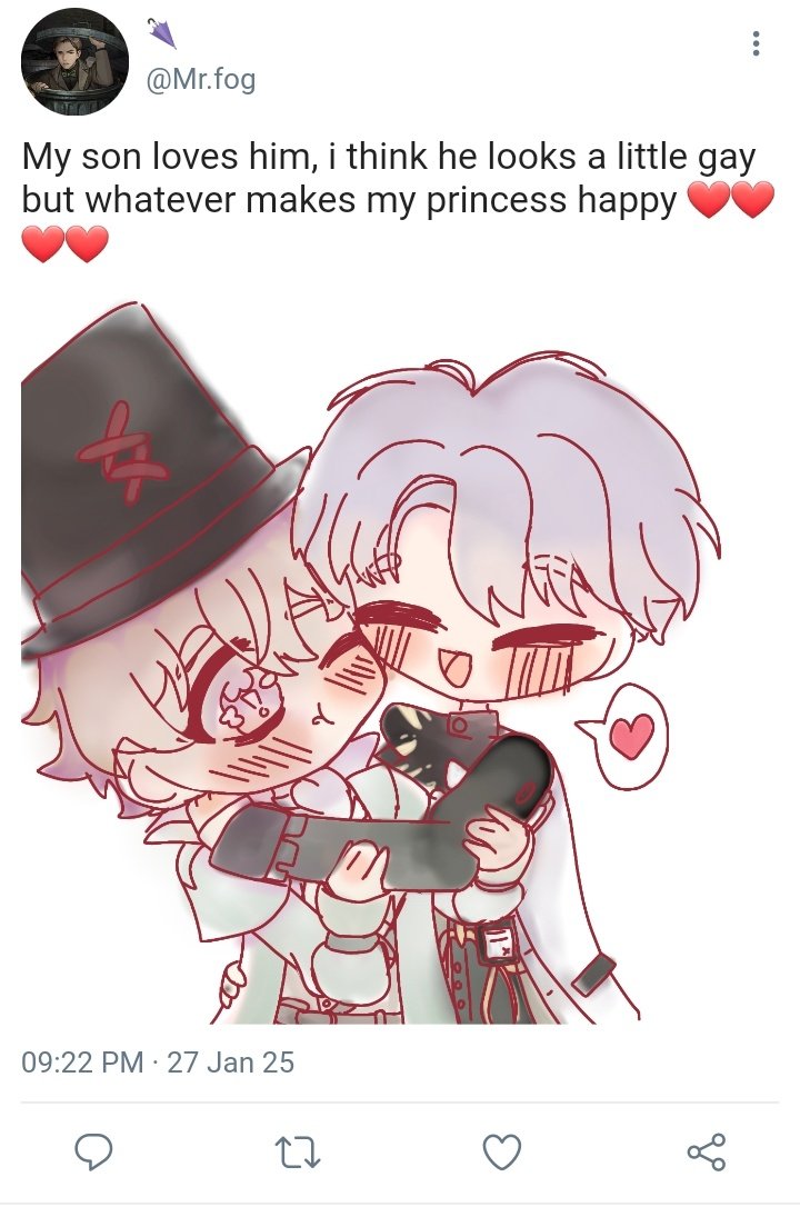 Saburo_plush's tweet photo. I rushed this but its fine cause its xfog

#reverse1999 #reverse1999fanart #リバース1999 #オリバー・フォッグ #xfog https://t.co/YuXXu58TL8