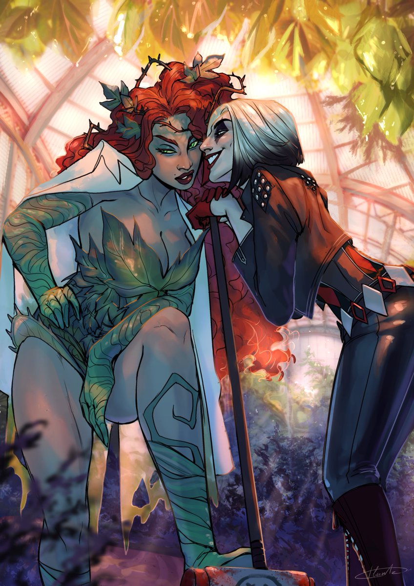 They're plotting 🌱♦️

#harlivy #telltalebatman #PoisonIvy #HarleyQuinn
