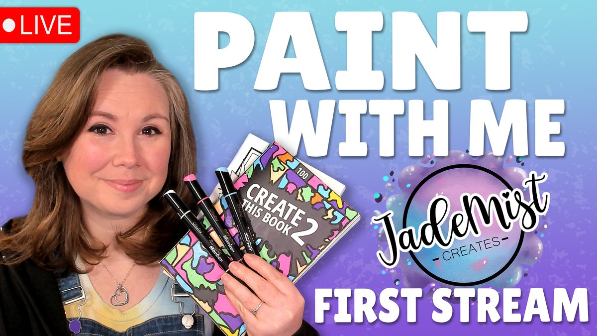 JadeMistGaming's tweet photo. Going LIVE for the first time on my new and improved Art Channel, JadeMist Creates! Jump on over, drop a sub and say hi while you're at it! I'll be testing my new #Ohuhu Acrylic Paint Pens on my #createThisbook! @Ohuhu_official https://t.co/zwQb3b5Dha https://t.co/9HIUSUojVh