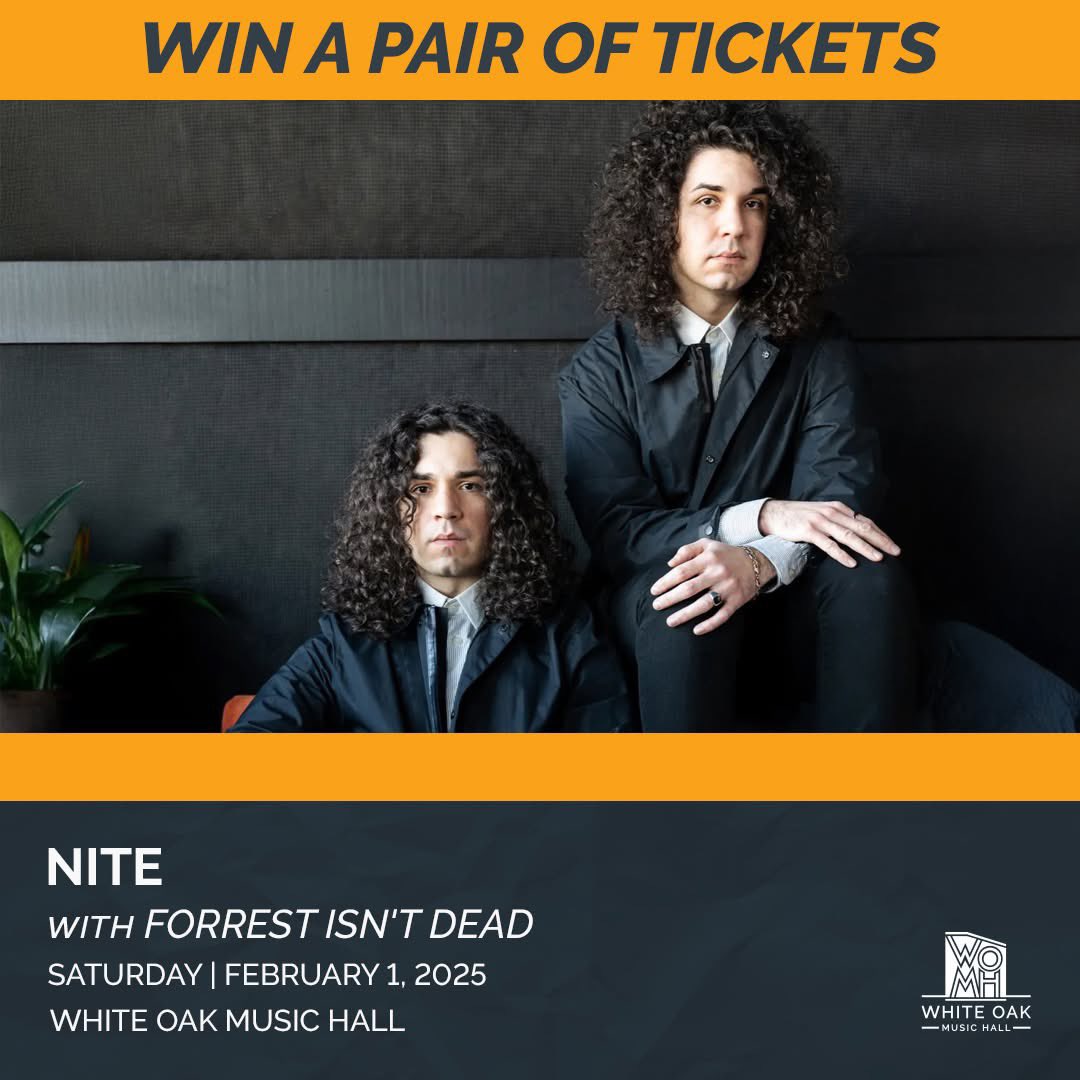 Houston, This is for you and your partner in crime. Win two free tickets to Saturday’s show. 

Here:
app.hive.co/contests/conte…?

@whiteoakmh 
@forrestisntdead 
@ariandtheskeletones 

#niteband #darkwave #synthpop #houstonmusic #postpunk