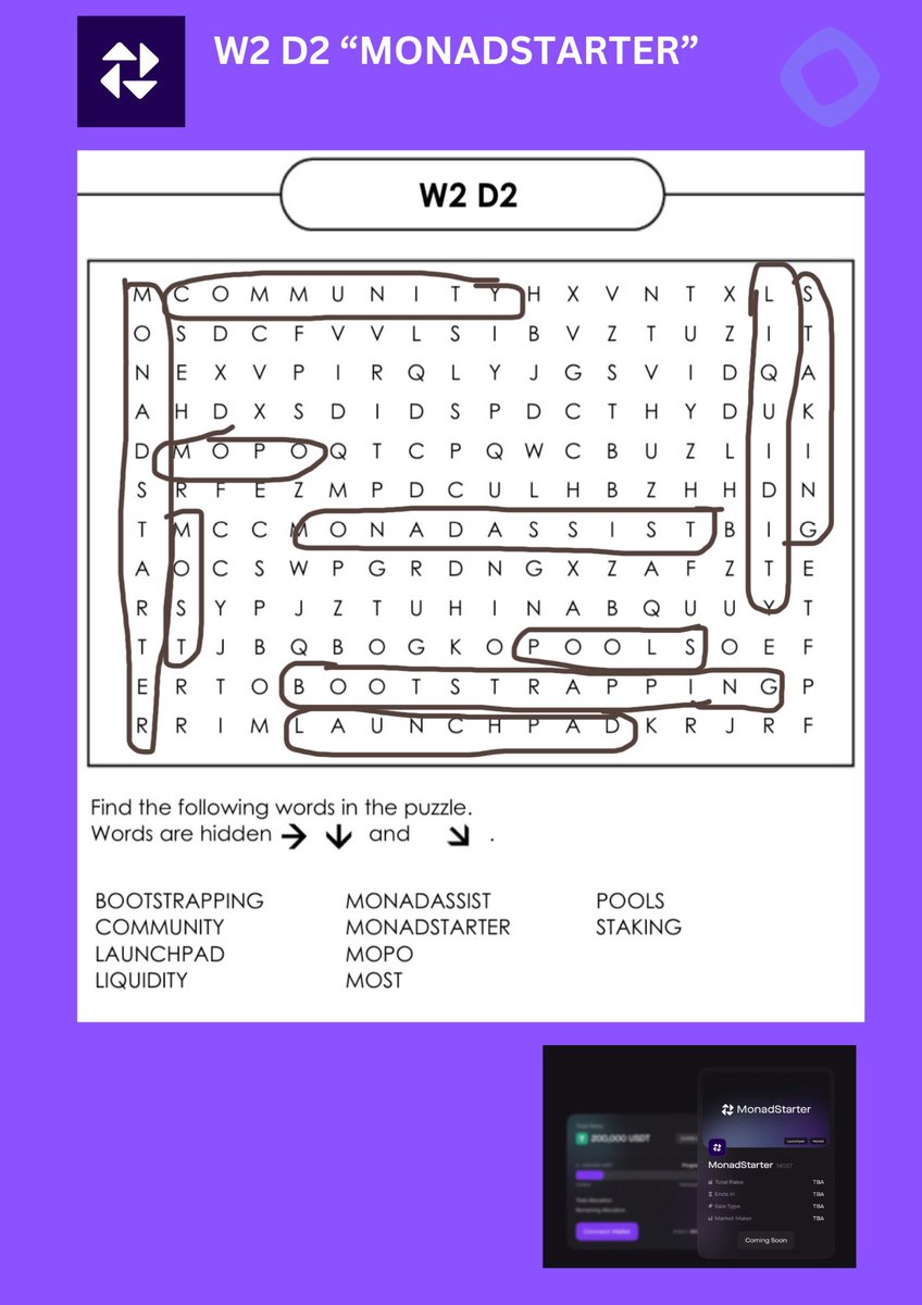 kumamikochi's tweet image. W2 D2 CHALLENGE “FIND THE WORDS #W2D2

💜
@monadverse
@monad_starter 
@ZKKZO00