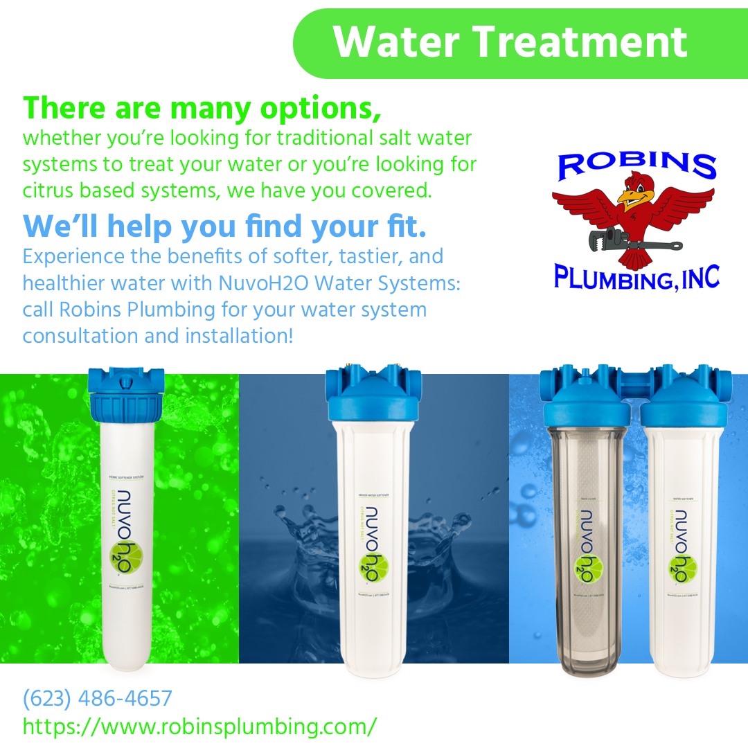 RobinsPlumbing's tweet image. Say goodbye to soap scum and hard water stains! A Nuvo H2o system keeps your showers, sinks, and appliances spotless.
#localfirstaz #plumbers #plumbing #phoenix #glendale #phoenixplumbers #glendaleplumbing