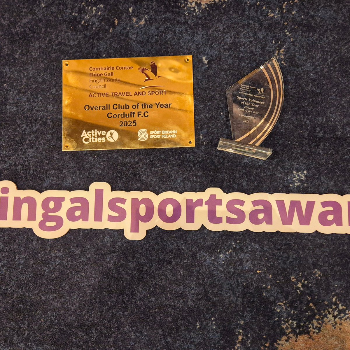 CorduffFC's tweet photo. Corduff FC are incredibly honoured and proud to receive the Inaugural Fingal Overall Sports Club of the Year Award 2025.

This recognition is a testament to the hard work, dedication, and passion of our players, coaching staff, volunteers, and supporters. 

#UpTheDuff https://t.co/Jt7FeOlq1o