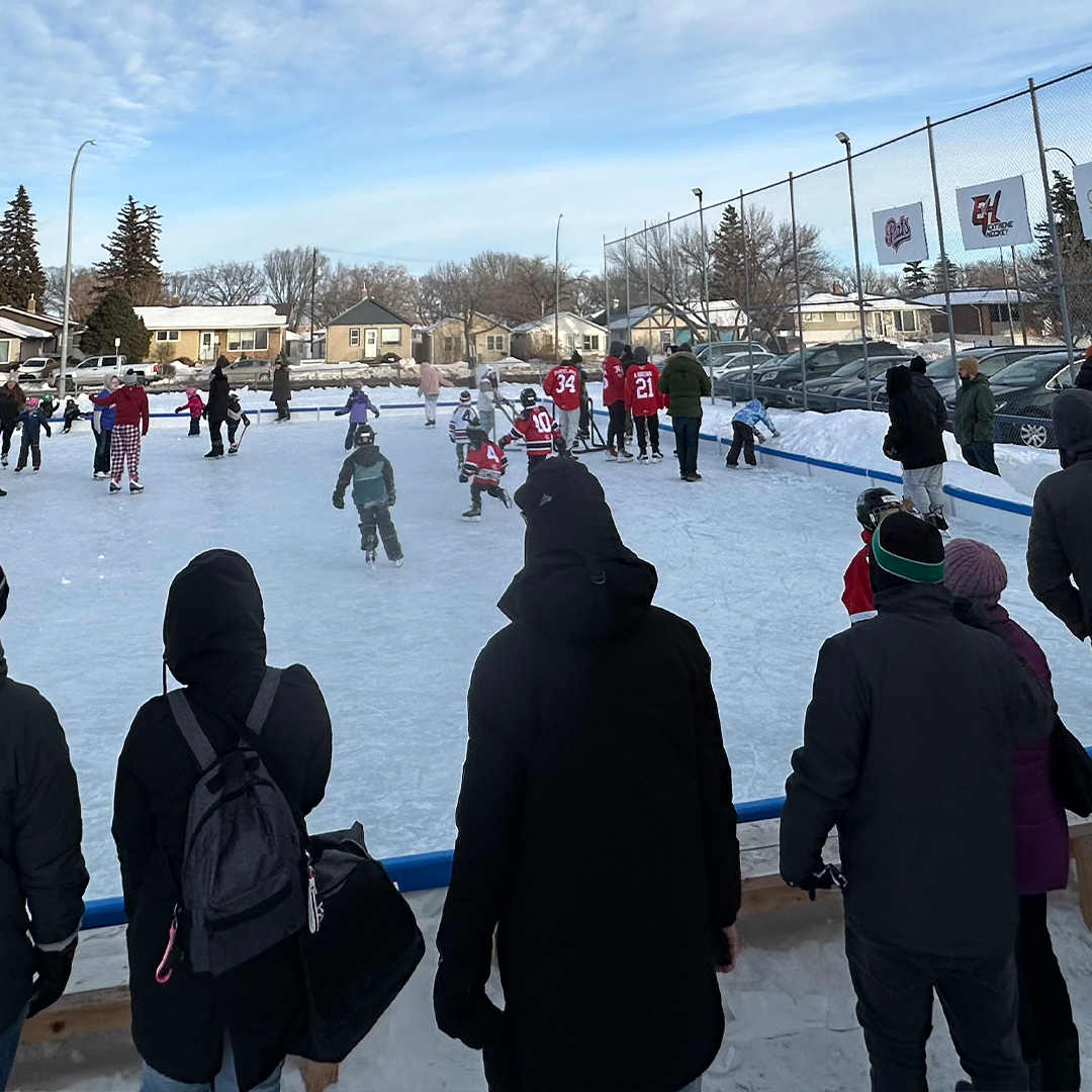 WHLPats's tweet photo. ❄️ THANK YOU, @MyAccessCA! ❄️

The Pats players and K9 had an absolute blast skating with fans on the Access Communications Community Rink last evening!🏒❤️ Moments like these bring us all closer together.

#SeeThemRise #PatsCommunity https://t.co/JREzjJBSln