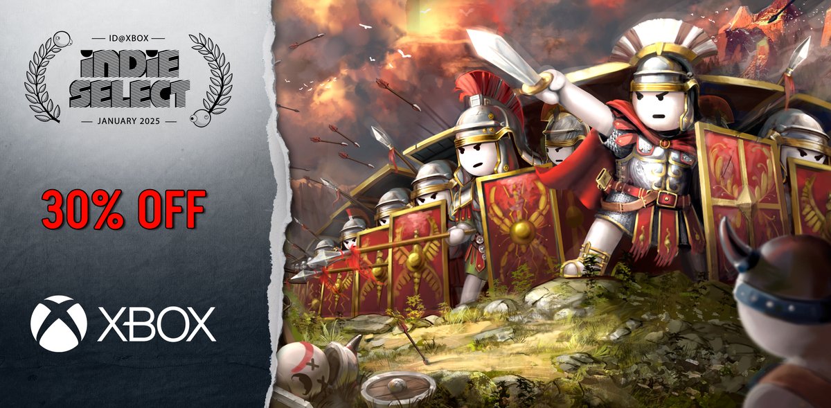 Get ready for epic battles!

⚔️Shieldwall joins the Indie Selects Anniversary Sale on Xbox from Jan 28 - Feb 3!

🎮Enjoy 35% OFF and experience the strategic fun that’s taken Steam by storm. Don’t miss out!🚀

#Shieldwall #IndieGames #XboxSale #GamingCommunity #indiegame #Xbox
