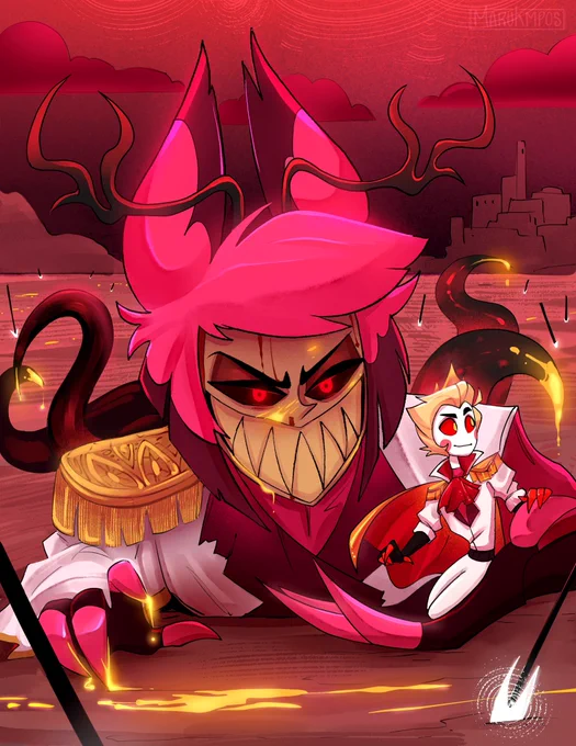 King's Protector [Royal AU] Tiny King is protected by his enormous knight  #radioapple #HazbinHotel 
