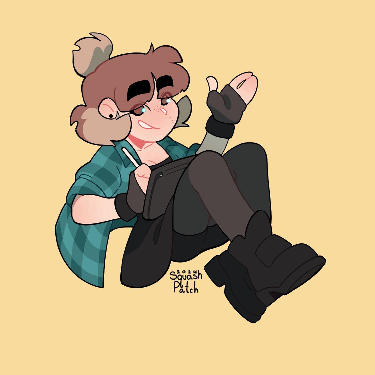 SquashPatch's tweet image. 🌼💛Hello! My name is Mars and I’m an illustrator from New Zealand, I’m currently studying animation. I pretty much draw whatever I like so there’s a mix of fan art and original content 💛🌼
✨You can find threads of my art, sorted by year, under this post ✨