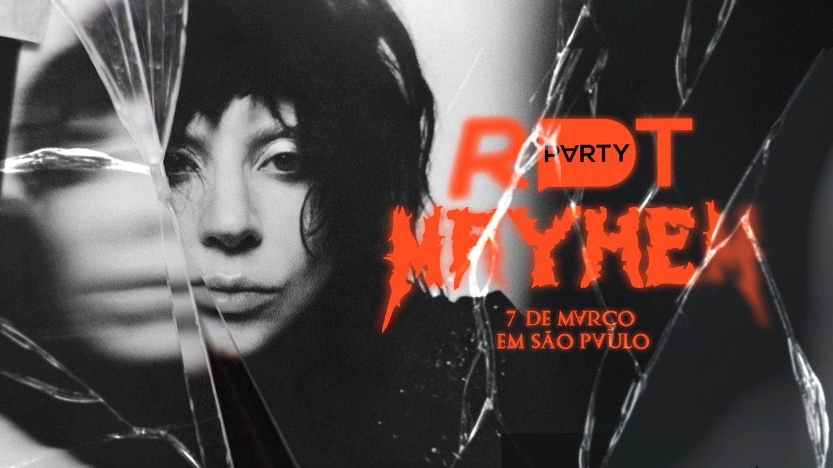RDTLadyGaga's tweet image. 👹 A "RDT PARTY (SP): Lançamento do álbum MAYHEM" vem aí!
🗓️ 7 de março
📍 Espaço Fabrique (Rua Barra Funda, 1071, São Paulo)
🎫 Ingressos: fastix.com.br/events/rdt-par…

No mesmo dia do lançamento do tão aguardado LG7, o novo álbum de Lady Gaga, vamos nos unir para celebrar o caos e…