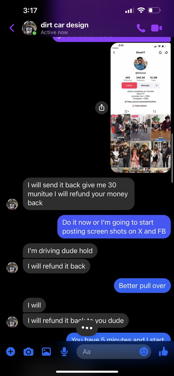 CoryMallo17's tweet photo. @eleseofficial A YouTuber with 250k subs and he’s out here scamming people for $15 over some bootleg design work. What’s up with that @eleseofficial https://t.co/LQRx5mff8I