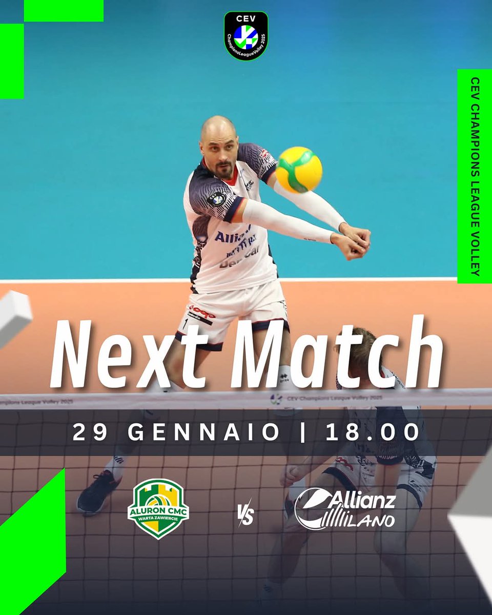 nenetta_nanette's tweet photo. Road to Zawiercie ⚔️ 🚌
#CEV #4thRound
🇵🇱Aluron CMC Warta Zawierce 🆚 Allianz Milano🇮🇹
📅 29 January
⏰ 18.00 CET (24.00 BKK/ JST +2)
📍 Arena, Sosnowiec 🇵🇱
📺 EuroVolleyTV
#AllianzMilano #CLVolleyM #CLvolleyM
#ForzaTatchan
#大塚達宣 選手
#チームたっちゃん ❤️🔥 https://t.co/4N7U1SOYpu
