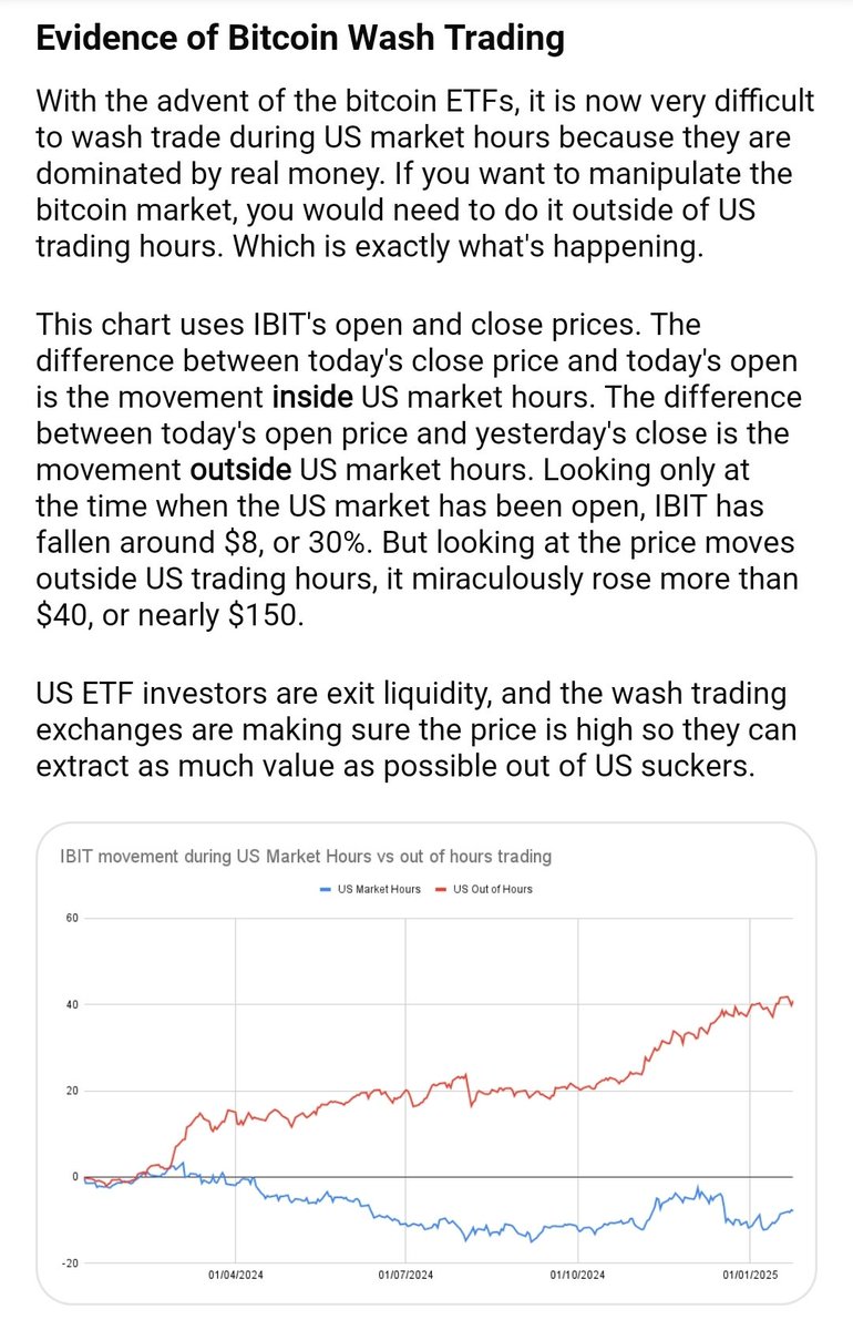 Up to 95% of all Bitcoin #BTC volume is fake. Let that sink in. And  understand this is the case with every crypto token out there. How? Think Wash  Trading, Unregulated Exchanges,
