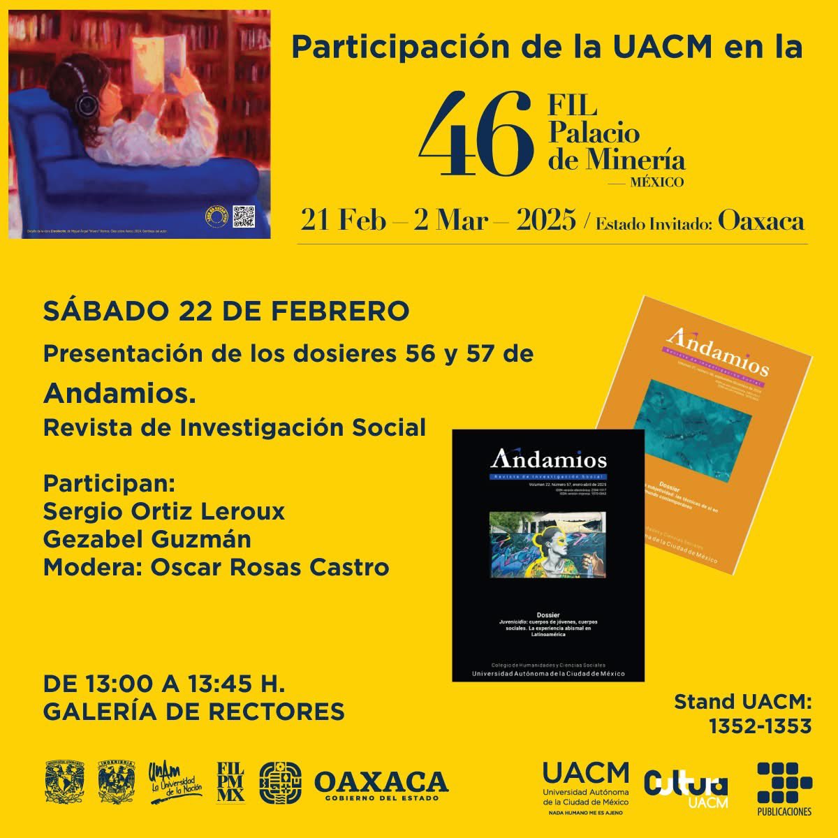 #RevistaAndamios de la #UACM en la <a href="/FILMineria/">FIL Minería</a> 😍
👇🏻