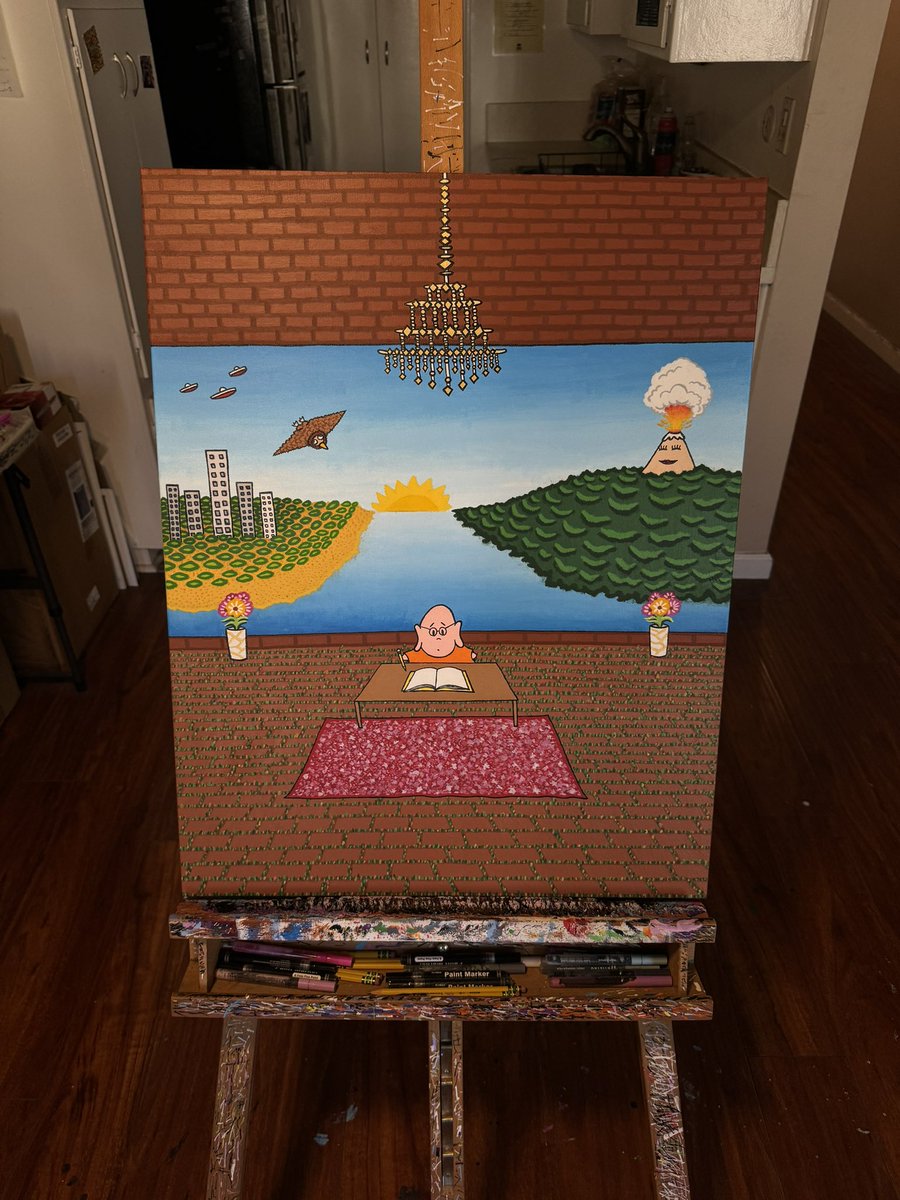 BenFredette's tweet image. ANNOUNCEMENT :

I need to sell all of my Original Paintings

I have lowered the prices so that they are all between $420-$1,240.   There are 19 available on the website, and I also have more unreleased paintings available if you DM me.  EVERYTHING MUST GO

buddhasbuds.com/originalpainti…