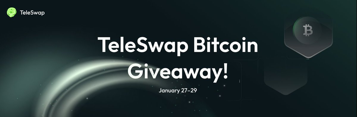 🥳 Double the fun with TeleSwap! New $BTC Giveaway!

🎁 Prizes: 3 Winners x $50 each! 

🔥 Share our daily swap giveaways with friends and win big!
1⃣ Follow <a href="/Tele_Swap/">TeleSwap</a>
2⃣ Like, repost &amp; tag 3 friends here
3⃣ Like, repost &amp; tag 3 friends under the pinned post

Don’t miss