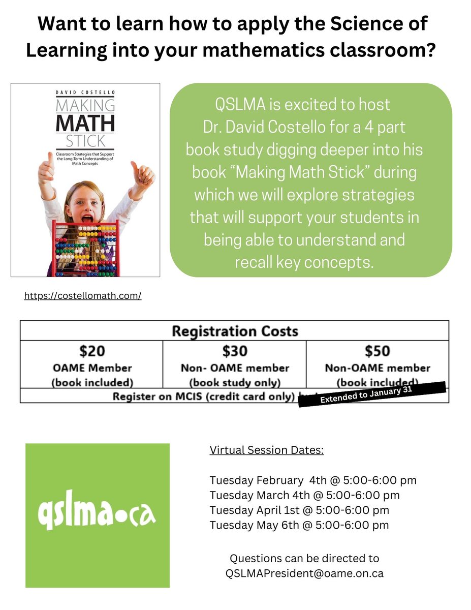 We've extended registration... sign up before Friday.