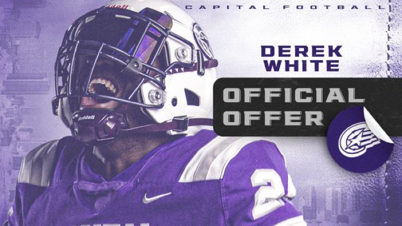 showtimederek's tweet photo. blessed to receive my 4th offer too Capital University @Coachcalexander @coachmlew @2GODIOTs @RecruitingVHSFB @AthleticsVarina https://t.co/dgttFevrD2